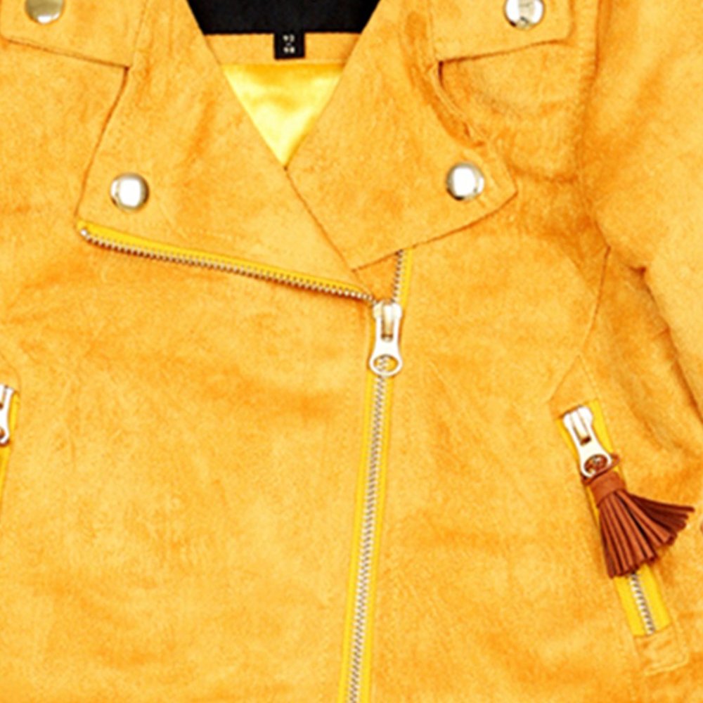 Mini Rodini Biker Jacket Yellow - Picture 4 of 5
